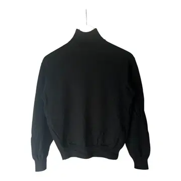 여성용 울 100% 터틀넥 니트 블랙 이탈리아 실 M 상당