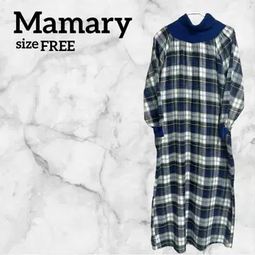 마마리 [ FREE ] 원피스 체크 무늬 해외 구제 의류