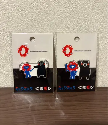 쿠마몬 미야쿠미야쿠 핀 배지 001 003 2개 세트 미개봉 새상품