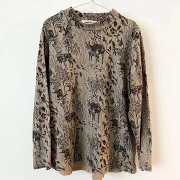 슈퍼 하카 동물 패턴 등 절개 상의 사슴 토끼 여우