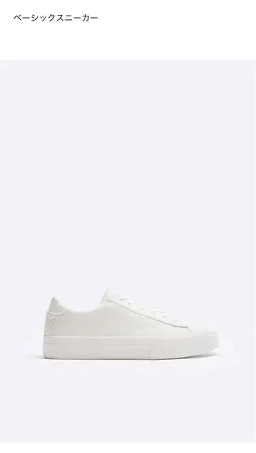 ZARA 화이트 베이직 스니커즈