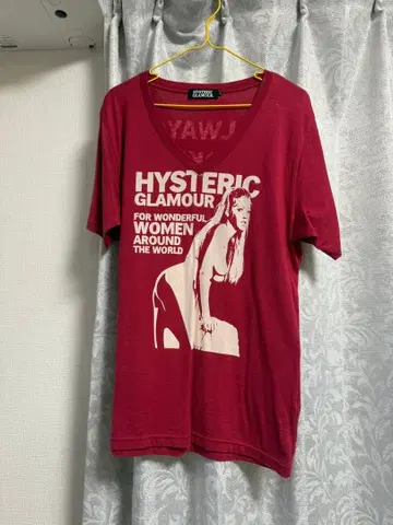 HYSTERIC GLAMOUR 반팔 T셔츠 M 와인 레드