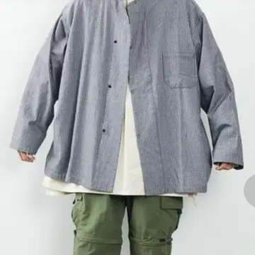 [ 새상품급 ] HINSON 히 도트 버튼 셔츠 노카라