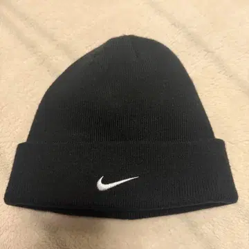 나이키 블랙 니트 모자 ONE SIZE