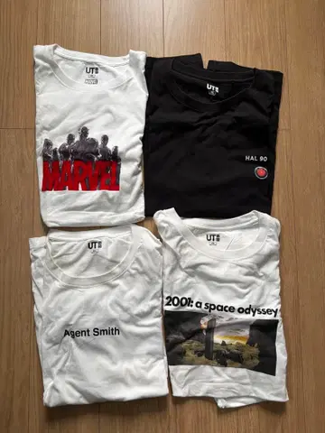 UT 티셔츠 4장 세트 영화 디자인