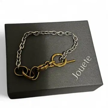 jouete 실버 골드 콤비 컬러 체인 팔찌