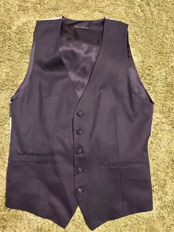 STUD MUFFIN 스컬 패턴 블랙 수트 베스트 지레 L