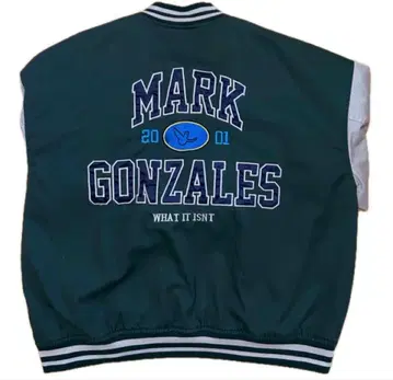 마크곤잘레스 바시티 자켓 딥 그린 x 베이지