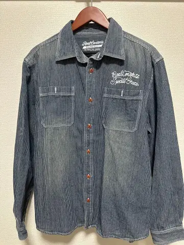 Real Contents 스트라이프 긴팔 셔츠