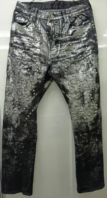 DSQUARED2 메탈릭 데님 팬츠 42