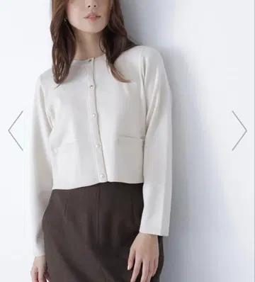 새상품급 NATURAL BEAUTY BASIC*실크 블렌드 가디건
