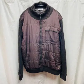 [U.P renoma] 다운 콤비 미라노 리브 니트 블루종 LL 새상품급