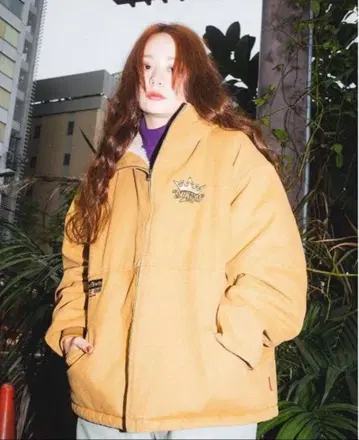 9090 King Logo 후드 워크 재킷