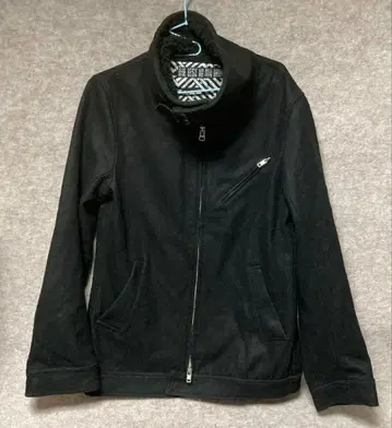 THE TEST 10 AW TRIHELIX 블랙 보아 자켓 M