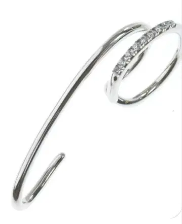 ete 스프레드 커프 실버925 이어커프 스타 주얼리