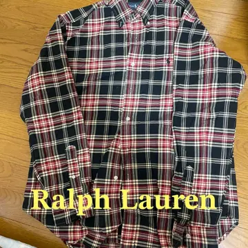 랄프 로렌 체크 무늬 긴팔 셔츠 버튼 다운