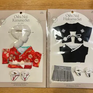쓰리코 하카마 기모노 2개 세트 Oshi Nui 3COINS