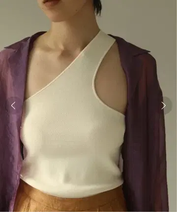 TODAYFUL 비대칭 니트 탱크 모브 핑크