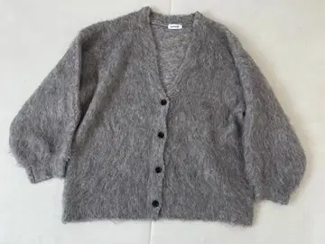 LEPSIM 5 게이지 샤기 V 가디건