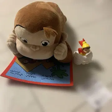 호기심 많은 조지 큰 봉제 인형