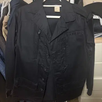 A.P.C. 네이비 코튼 밀리터리 자켓 사이즈 1