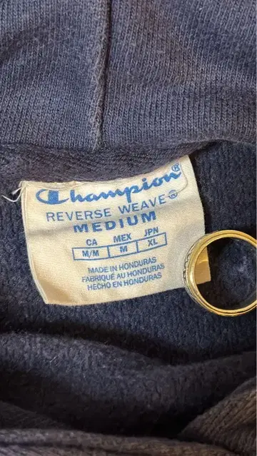 Champion Reverse Weave 후디 M 네이비