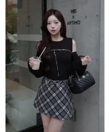 Darich 도킹 미들 웨스트 니트 미니 원피스 FL