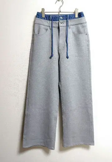 콜라주 개럴개런트 Q.anos/더블 허리 드로스트 데님 팬츠