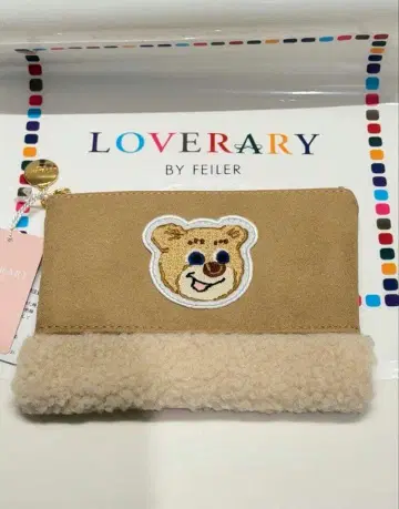 러브러리 바이 페이러 올드 테디 와펜 보아 파우치 미사용 새상품