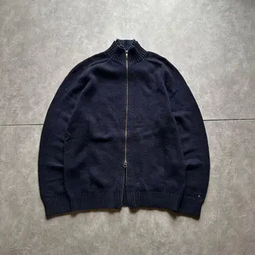 tommy grunge drivers knit y2k navy