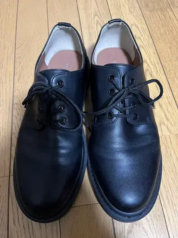 RAGEBLUE 블랙 레이스업 슈즈