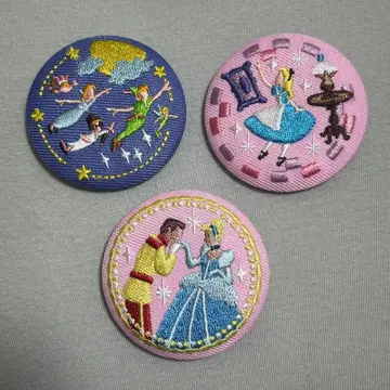 디즈니 자수 캔뱃지 묶음 판매