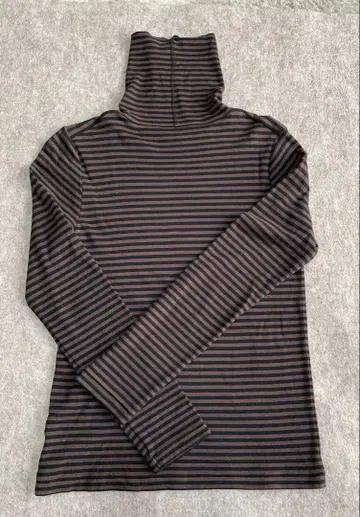 [ 3878 ] 저널 스탠다드 골지 터틀 보더 티셔츠 브라운