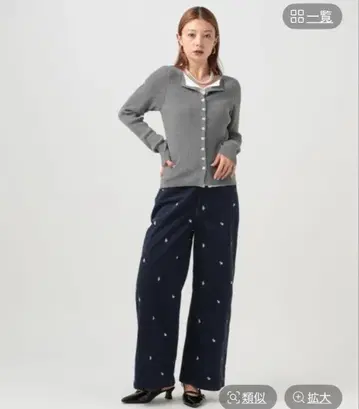 자수 코듀로이 팬츠 BAYFLOW