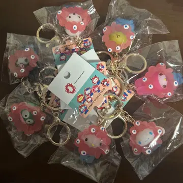 산리오 미야쿠미야쿠 클리어 키링 컴플리트 7종 세트