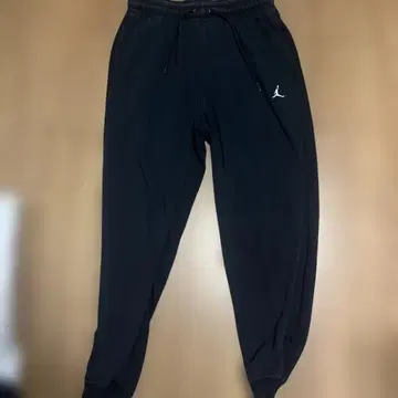 블랙 조거 팬츠 점프맨 로고