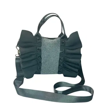 새상품급 네오플렌 2way 프릴 토트백 그레이 x 블랙