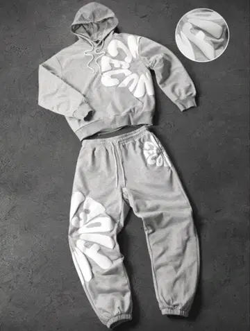 그레이 후드티 셋업 라스트 한 점!