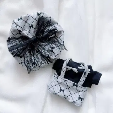 누이복 하피누이 치비누이 치비스토 의류 리본 코디 그레이지 베레모