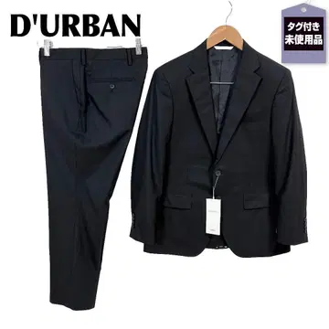 택 포함 D'URBAN 남성용 수트 셋업 94AB4 블랙 무지
