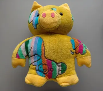 타월 살롱 카라카라 돼지 타월 봉제 인형 ( 옐로우 컬러 )