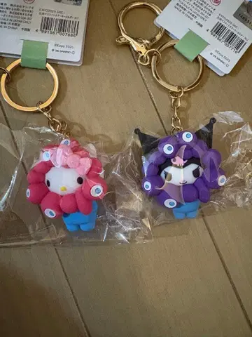 산리오 캐릭터즈 미야쿠미야쿠 변신 입체 마스코트 컬러 키링