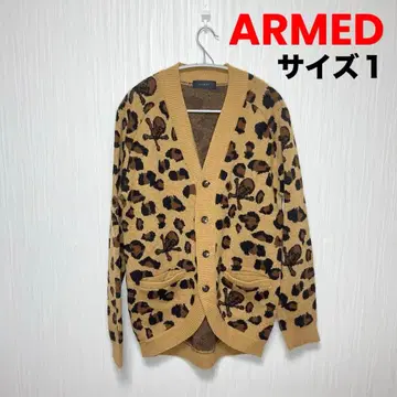 ARMED 레오파드 스컬 레오파드 무늬 가디건 사이즈 1