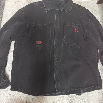 H&M 블랙 데님 자켓 XL