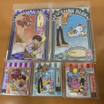 디지몬 파크 아크릴 스탠드 5종 세트