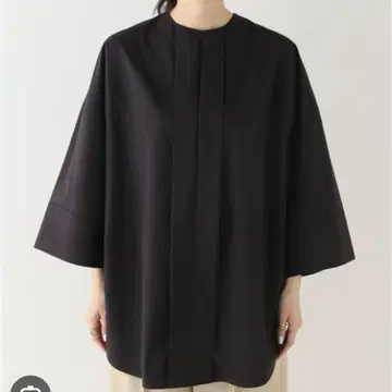 Noble 노블 2WAY 코튼 셔츠 블라우스 블랙