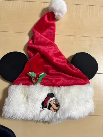 디즈니 리조트 미키 크리스마스 산타 모자