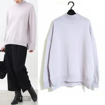 새상품급 Reflect 리플렉트 2024AW 프티 하이넥 니트 일본제