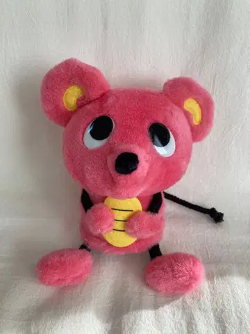 산리오 쇼와 레트로 코반 쥐 저금통 봉제 인형 핑크