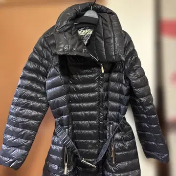 새상품 MICHAEL KORS 다운 코트 A라인 벨트 포함 L